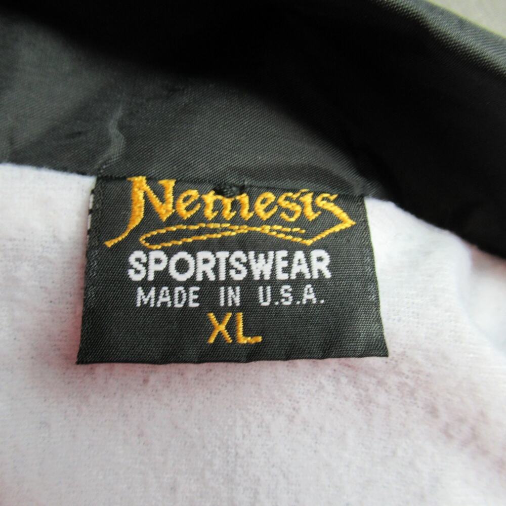 Vintage RadioShack Jacket Mens XL Black Nylon Windbreaker 90s Retro Made In USA - Picture 7 of 8